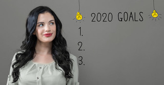 A woman considers her goals for 2020